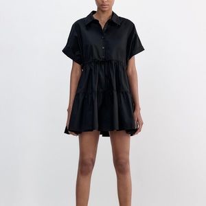 Black Zara  short oxford dress